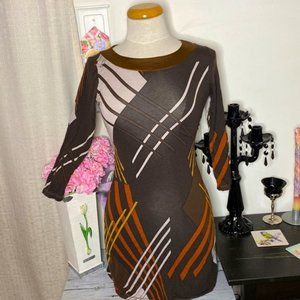 🌷Axara🌷 Geometric Print Dress